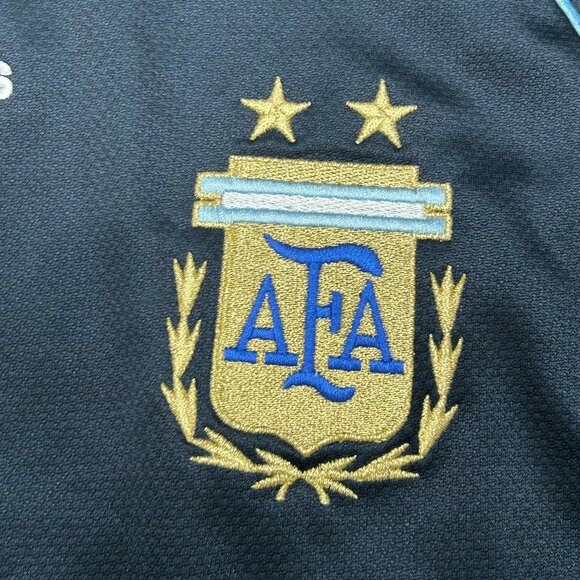 Adidas Argentina 2007/09 Navy Blue Away Soccer Football ClimaCool Jersey Size L? - Picture 6 of 11
